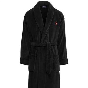 NWT Ralph Lauren Men's Sleepwear Soft Cotton Kimono Velour Robe